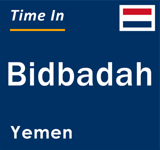 Current local time in Bidbadah, Yemen