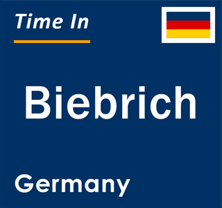 Current local time in Biebrich, Germany