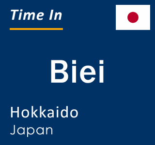 Current local time in Biei, Hokkaido, Japan