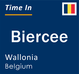 Current local time in Biercee, Wallonia, Belgium