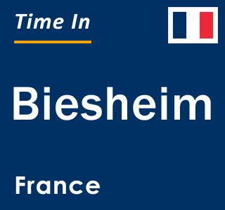 Current local time in Biesheim, France