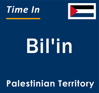 Current local time in Bil'in, Palestinian Territory