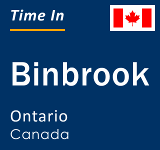 Current local time in Binbrook, Ontario, Canada