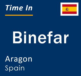 Current local time in Binefar, Aragon, Spain