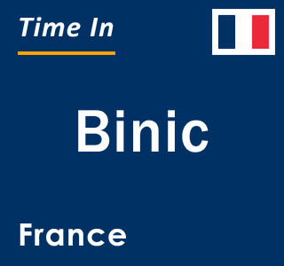 Current local time in Binic, France