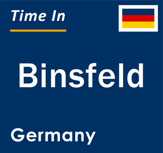 Current local time in Binsfeld, Germany