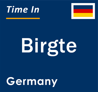 Current local time in Birgte, Germany