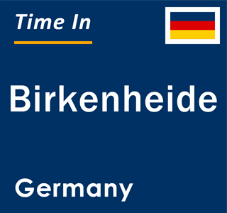 Current local time in Birkenheide, Germany