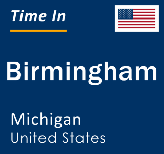 Current local time in Birmingham, Michigan, United States