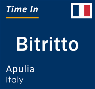 Current local time in Bitritto, Apulia, Italy