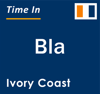 Current local time in Bla, Ivory Coast