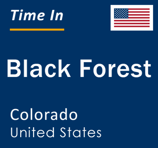 Current local time in Black Forest, Colorado, United States