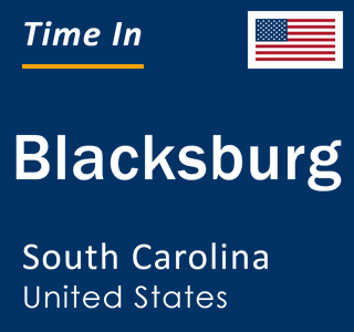 Current local time in Blacksburg, South Carolina, United States