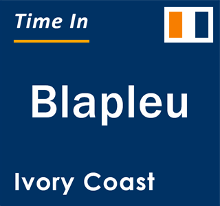 Current local time in Blapleu, Ivory Coast