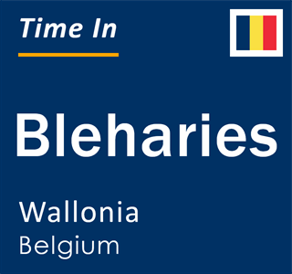 Current local time in Bleharies, Wallonia, Belgium