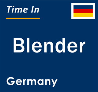 Current local time in Blender, Germany