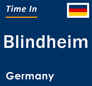 Current local time in Blindheim, Germany