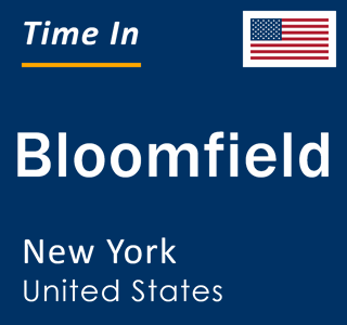 Current local time in Bloomfield, New York, United States