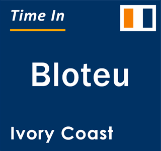 Current local time in Bloteu, Ivory Coast