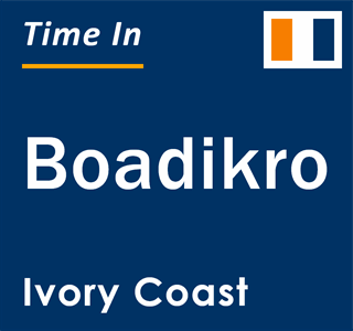 Current local time in Boadikro, Ivory Coast