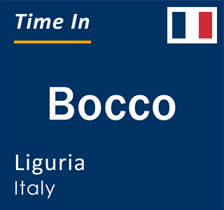 Current local time in Bocco, Liguria, Italy