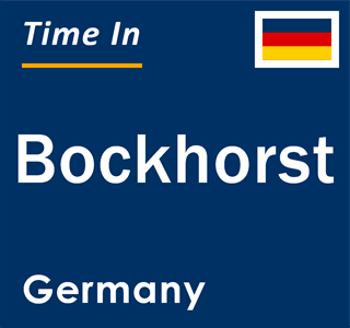 Current local time in Bockhorst, Germany