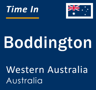 Current local time in Boddington, Western Australia, Australia