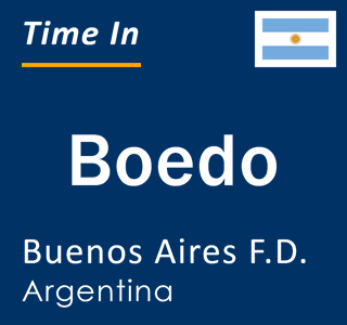 Current local time in Boedo, Buenos Aires F.D., Argentina