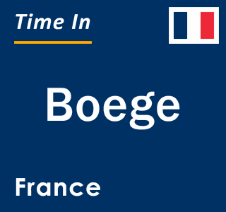 Current local time in Boege, France