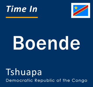 Current local time in Boende, Tshuapa, Democratic Republic of the Congo