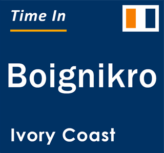 Current local time in Boignikro, Ivory Coast