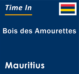 Current local time in Bois des Amourettes, Mauritius