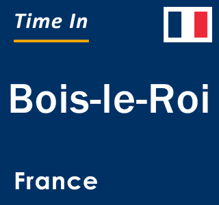 Current local time in Bois-le-Roi, France