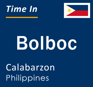 Current local time in Bolboc, Calabarzon, Philippines