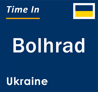 Current local time in Bolhrad, Ukraine