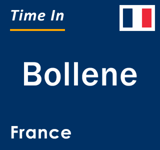 Current local time in Bollene, France