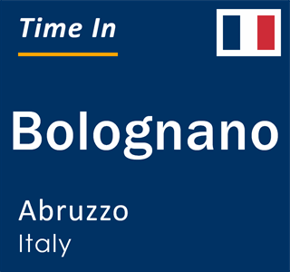 Current local time in Bolognano, Abruzzo, Italy