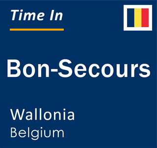 Current local time in Bon-Secours, Wallonia, Belgium