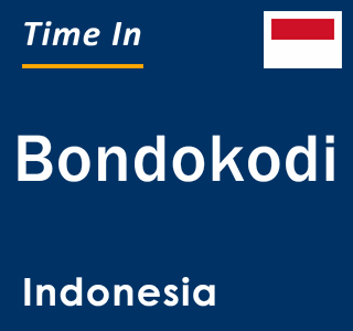 Current local time in Bondokodi, Indonesia