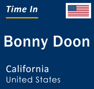 Current local time in Bonny Doon, California, United States