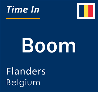 Current local time in Boom, Flanders, Belgium