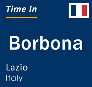 Current local time in Borbona, Lazio, Italy