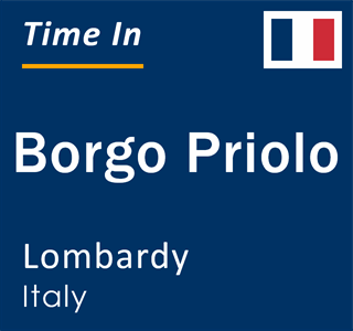 Current local time in Borgo Priolo, Lombardy, Italy