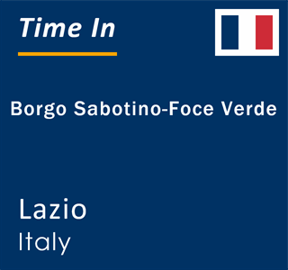 Current local time in Borgo Sabotino-Foce Verde, Lazio, Italy