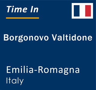 Current local time in Borgonovo Valtidone, Emilia-Romagna, Italy