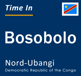 Current local time in Bosobolo, Nord-Ubangi, Democratic Republic of the Congo