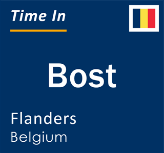 Current local time in Bost, Flanders, Belgium