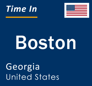 Current local time in Boston, Georgia, United States