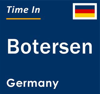 Current local time in Botersen, Germany