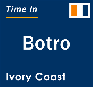 Current local time in Botro, Ivory Coast